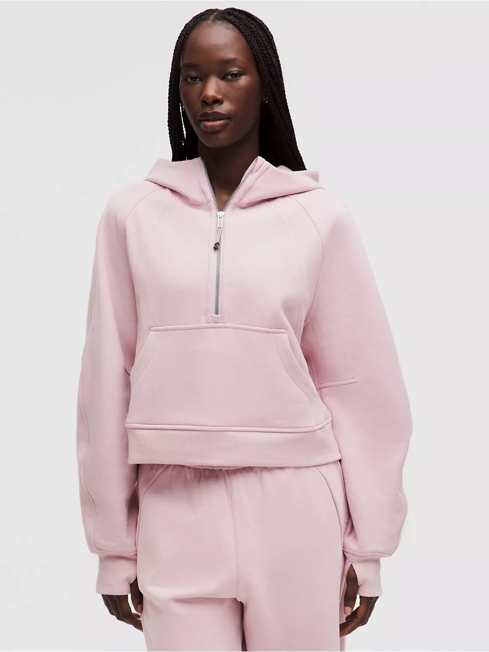 NWT Scuba Oversized Half-Zip Hoodie
Porcelain Pink